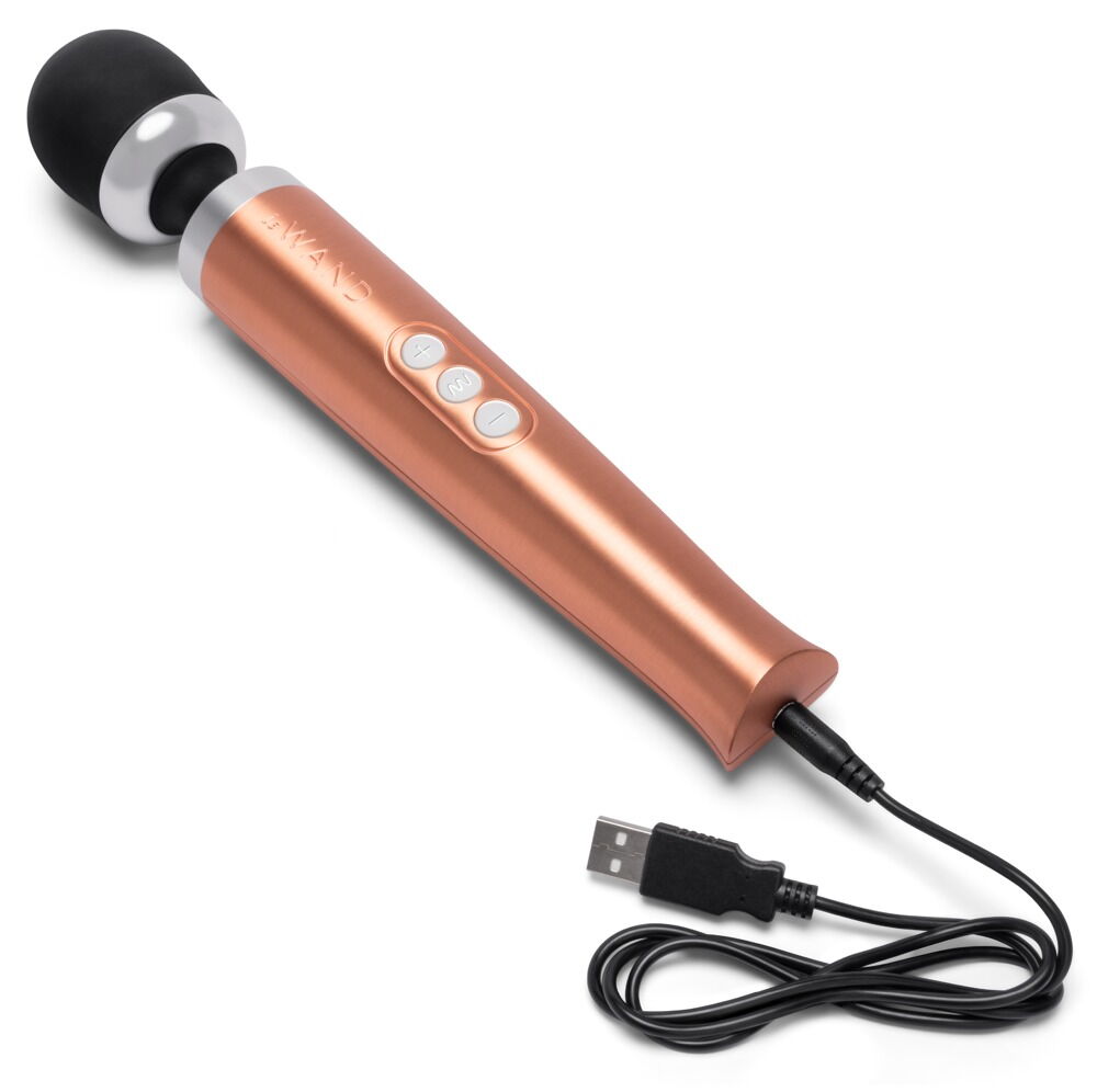 Massagestav "Die Cast Rechargeable“ med 20 vibrationstilstande i 10 intensiteter