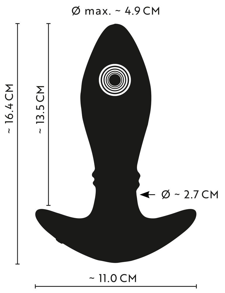 Analplug "Moving Rings" med vibration