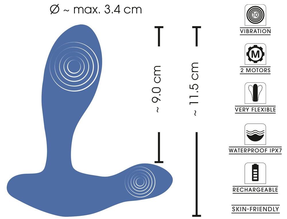 Analvibrator i metallisk-glinsende look