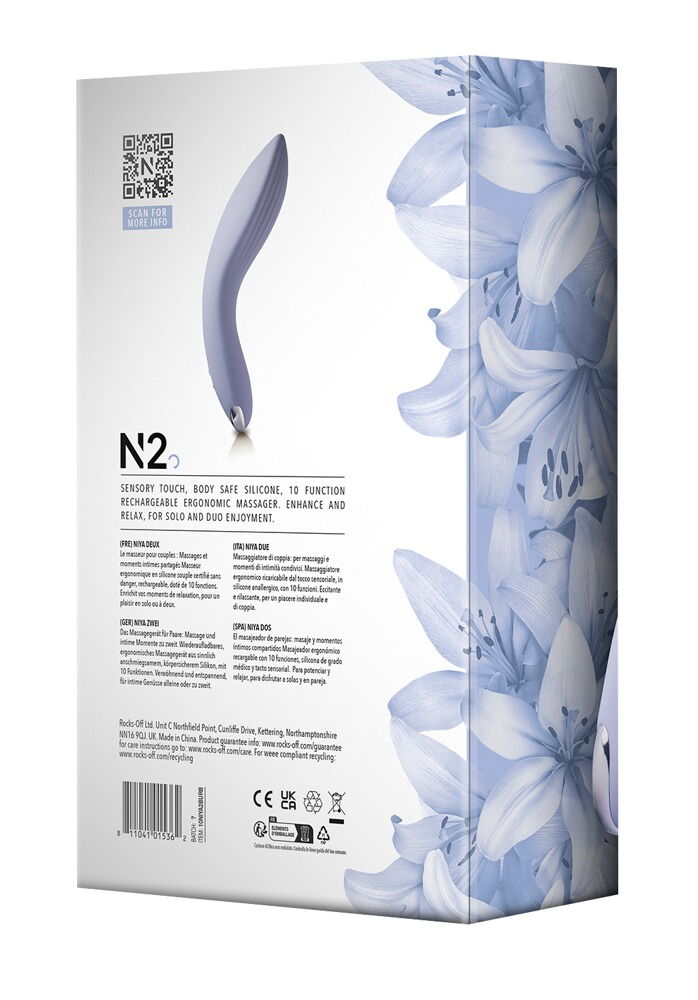 Lay-on vibrator "NIYA 2" med 10 vibrationstilstande