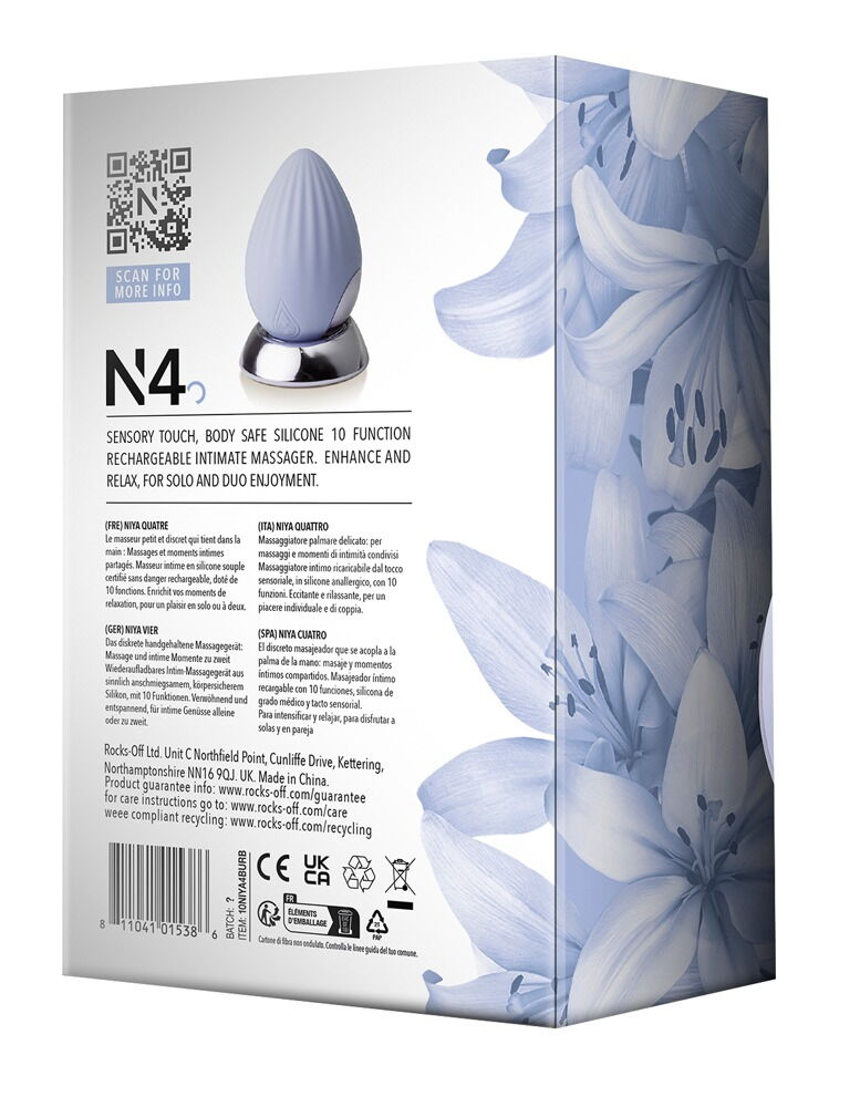 Lay-on vibrator "NIYA 4" med 10 vibrationstilstande