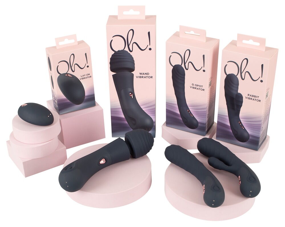 Rabbitvibrator "Oh!" med stimuleringsriller