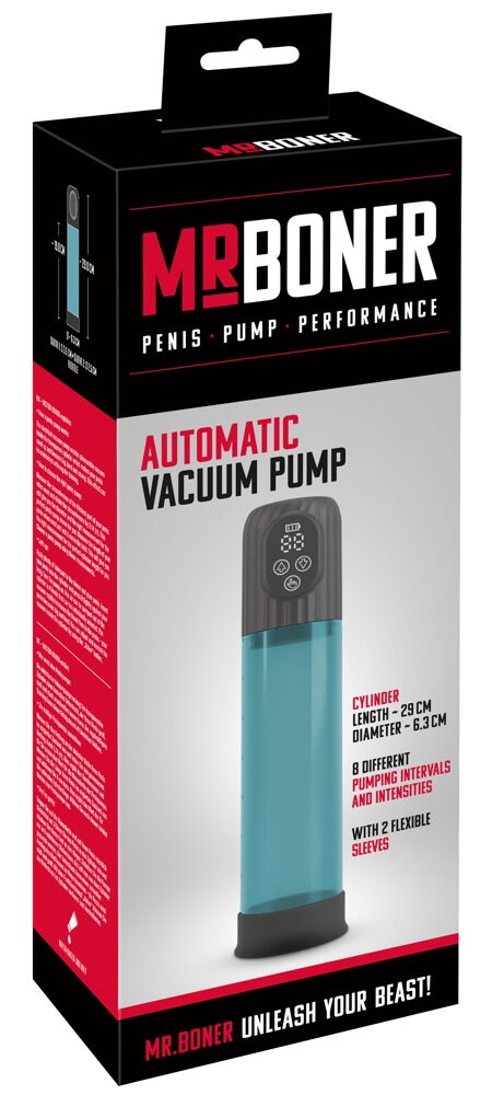 Penispumpe "Automatic Vacuum" med 8 sugetilstande