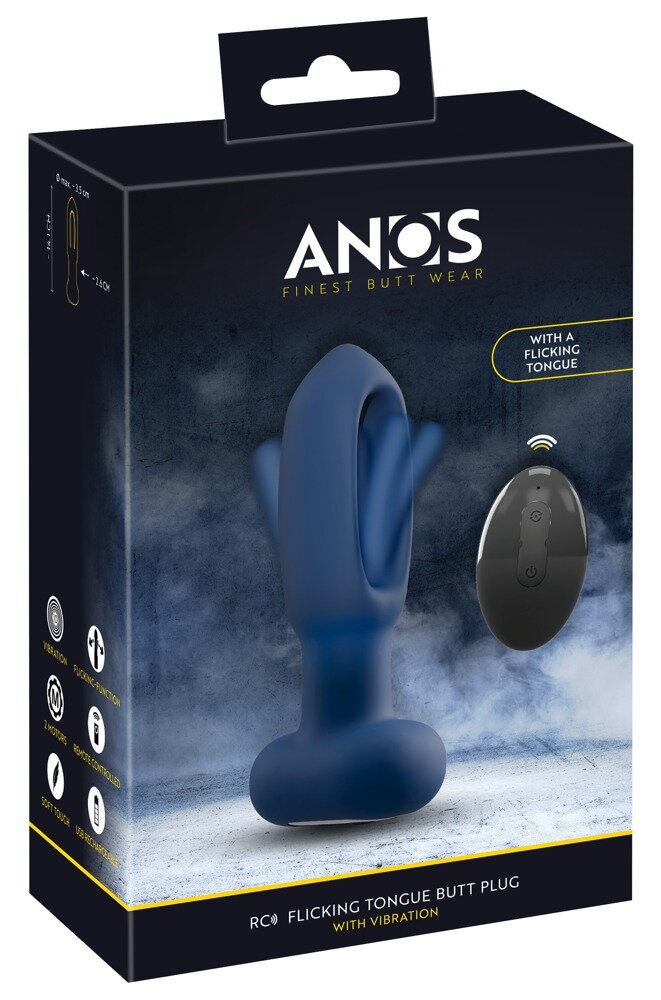 Analvibrator med Flicking Tounge-funktion