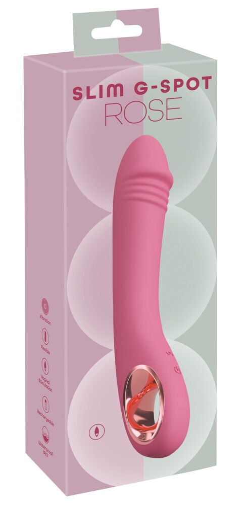 G-punktsvibrator "Slim G-Spot Rose", fleksibel