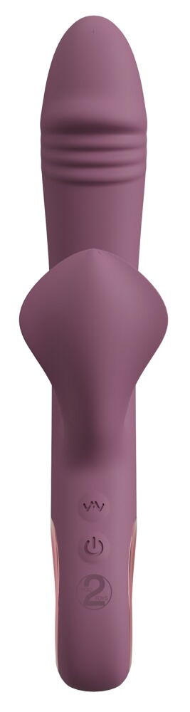 Rabbitvibrator "Slim Triple Plum" med anal stimulator