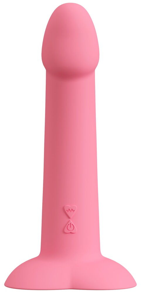 Vibrator "Heart Guy Pink" med hjerteformet sugekop