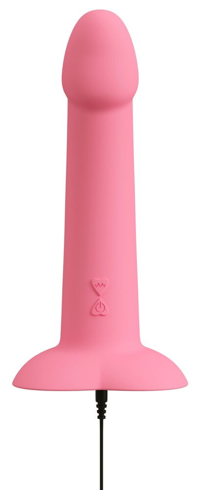 Vibrator "Heart Guy Pink" med hjerteformet sugekop