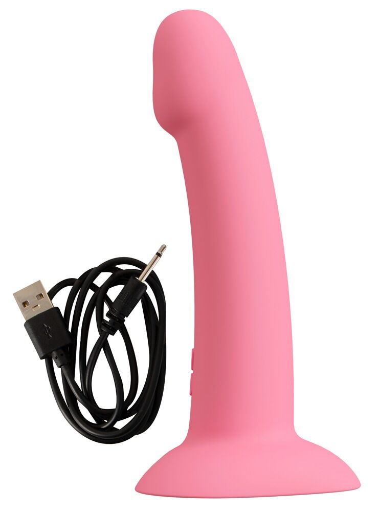 Vibrator "Heart Guy Pink" med hjerteformet sugekop