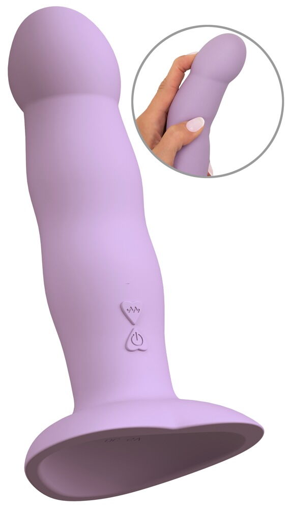 Vibrator "Heart Guy Purple“ med hjerteformet sugekop