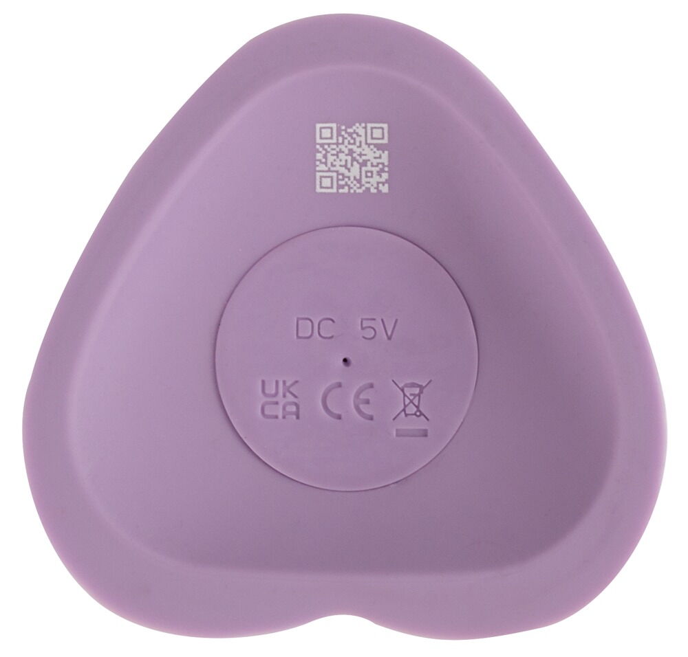 Vibrator "Heart Guy Purple“ med hjerteformet sugekop