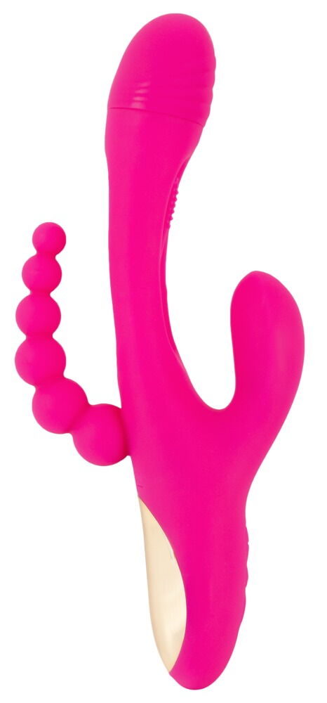 Rabbitvibrator "Triple Vibe With Flicking Tongue“ med anal stimulator