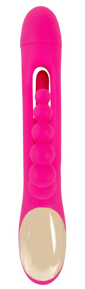 Rabbitvibrator "Triple Vibe With Flicking Tongue“ med anal stimulator