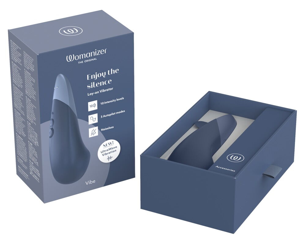 Lay-on-vibrator "VIBE" med lydløs UltraWave-vibration