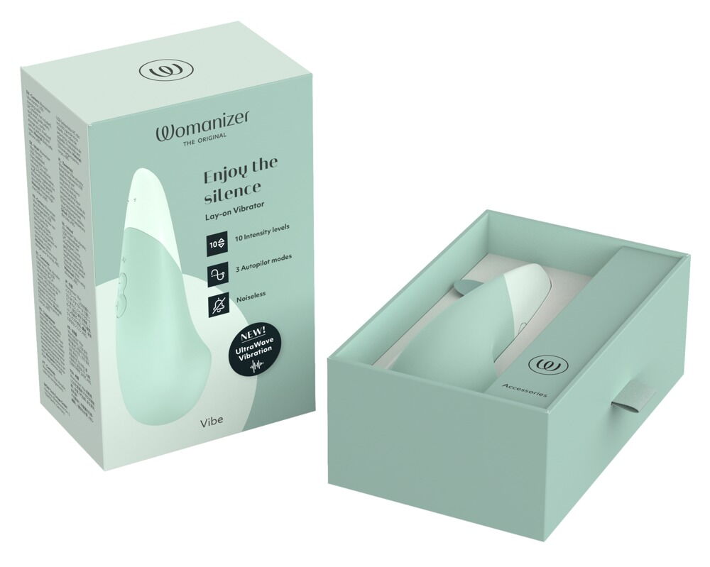 Lay-on-vibrator "VIBE" med lydløs UltraWave-vibration