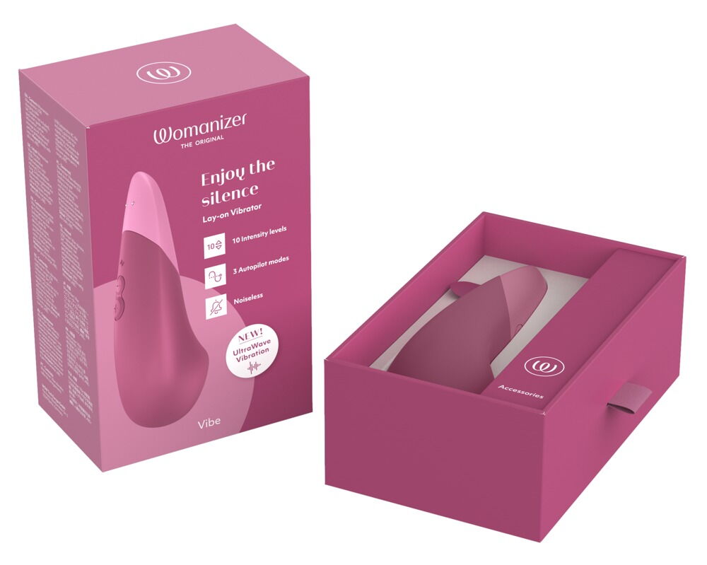 Lay-on-vibrator "VIBE" med lydløs UltraWave-vibration